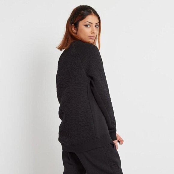 Nike Women's Sz M Black Sportswear Rally Crewneck Sweatshirt Style #841645-010 - Picture 1 of 10